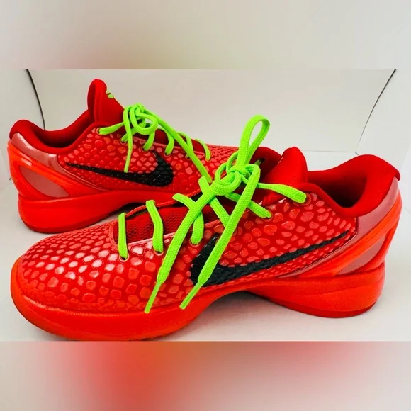 Nike Kobe Protro reverse grinch Red and Neon Green Sneakers men’s size 6.5